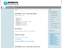 Tablet Screenshot of ajoomla.org